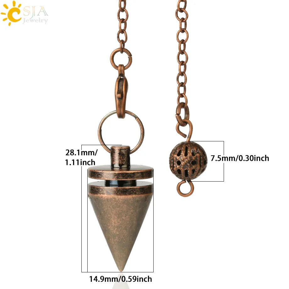 Metal Pendulum for Dowsing SELECTION-ALOE WINGS STORE