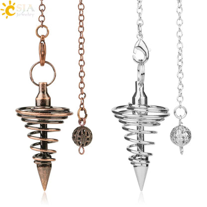 Metal Pendulum for Dowsing SELECTION-ALOE WINGS STORE