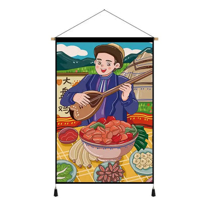 Middle Eastern Printed Scroll Wall Hanging SELECTION - ALOE WINGS STORE