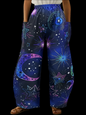 Elegant Cosmic Abstract Wide-Leg Trousers – Unisex Fashion Collection - ALOE WINGS STORE