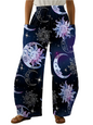 Elegant Cosmic Abstract Wide-Leg Trousers – Unisex Fashion Collection - ALOE WINGS STORE