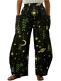 Elegant Cosmic Abstract Wide-Leg Trousers – Unisex Fashion Collection - ALOE WINGS STORE