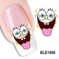 Love Bear Cartoon Waterproof Water Transfer Nails Art Sticker Selection - ALOE WINGS STORE
