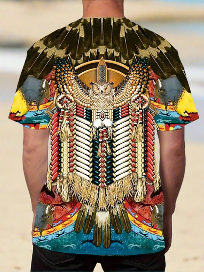 Men's Stylish Tribal T-Shirts (S - 3XL) - ALOE WINGS STORE