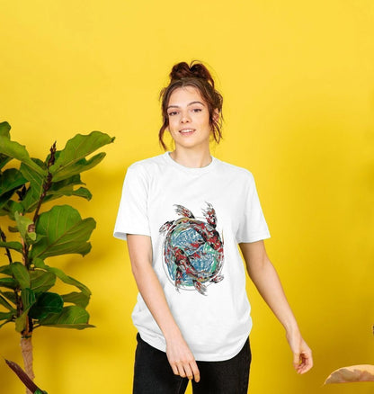 Unisex Fish World Sketch T-Shirt (SX- 5XL) - ALOE WINGS STORE