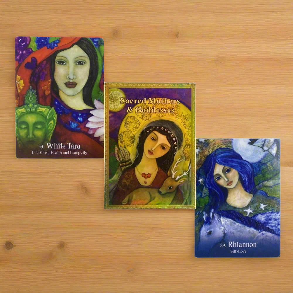 Sacred Mothers Of Goddesses Oracle Cards with Guidebook - ALOE WINGS STORE