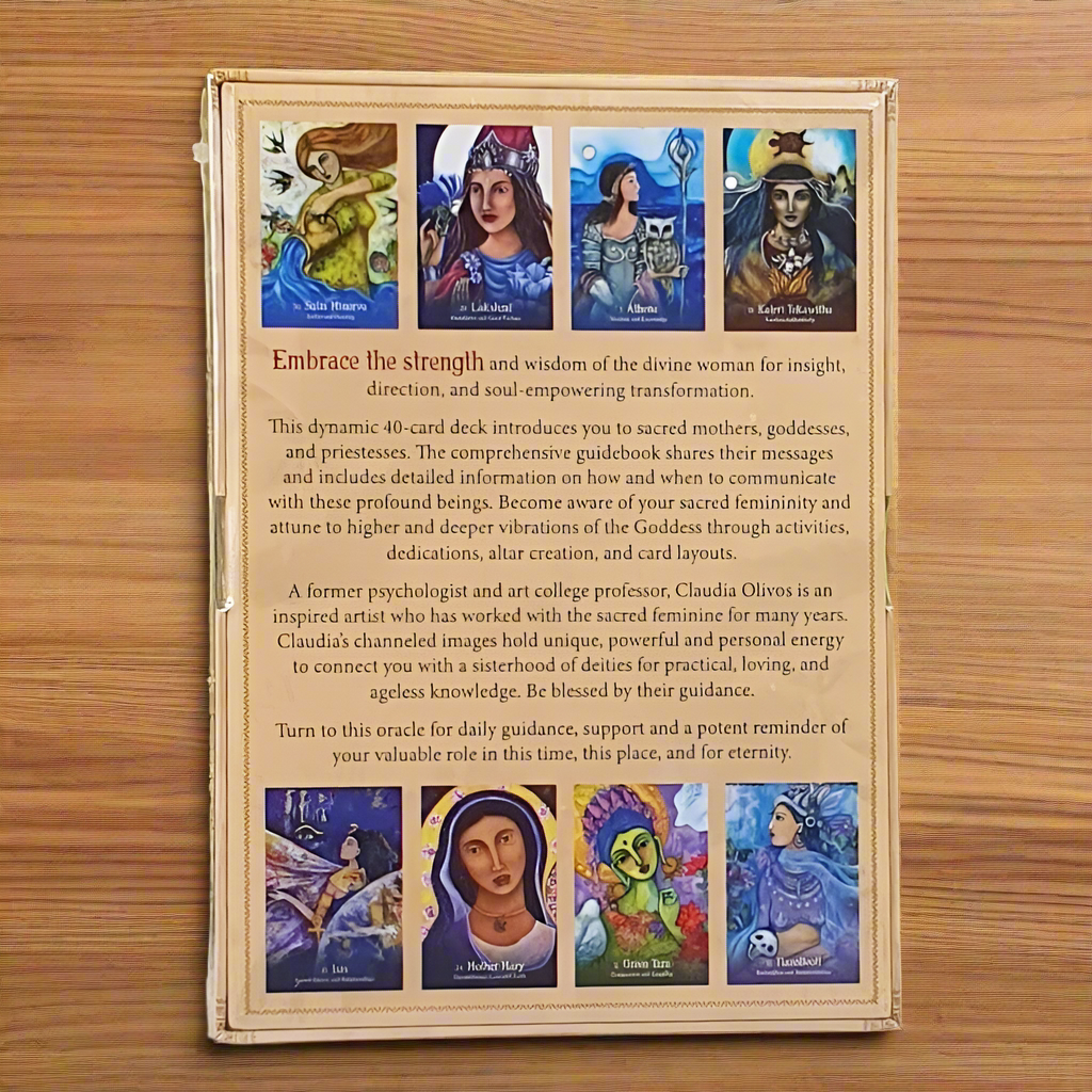 Sacred Mothers Of Goddesses Oracle Cards with Guidebook - ALOE WINGS STORE