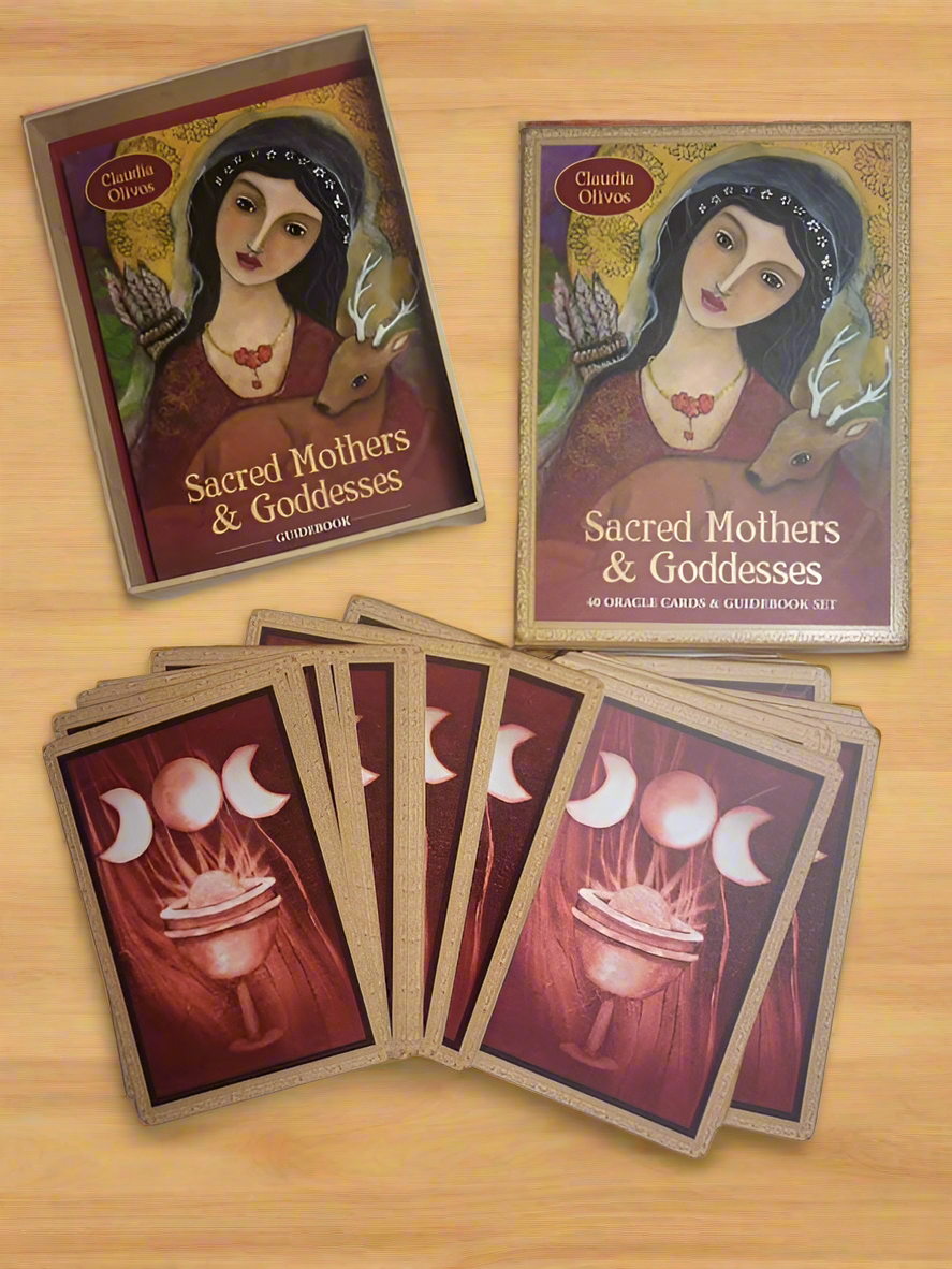 Sacred Mothers Of Goddesses Oracle Cards with Guidebook - ALOE WINGS STORE