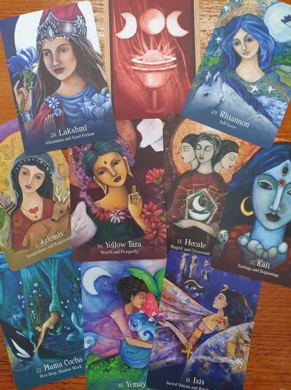 Sacred Mothers Of Goddesses Oracle Cards with Guidebook - ALOE WINGS STORE