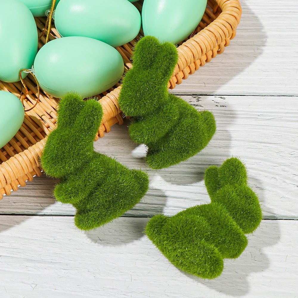 Easter Moss Rabbit Figurine (SELECTION) - ALOE WINGS STORE