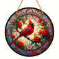 Vibrant Cardinal Bird Sun Catcher – Colourful Acrylic Window Ornaments - ALOE WINGS STORE