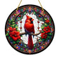 Vibrant Cardinal Bird Sun Catcher – Colourful Acrylic Window Ornaments - ALOE WINGS STORE