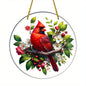 Vibrant Cardinal Bird Sun Catcher – Colourful Acrylic Window Ornaments - ALOE WINGS STORE