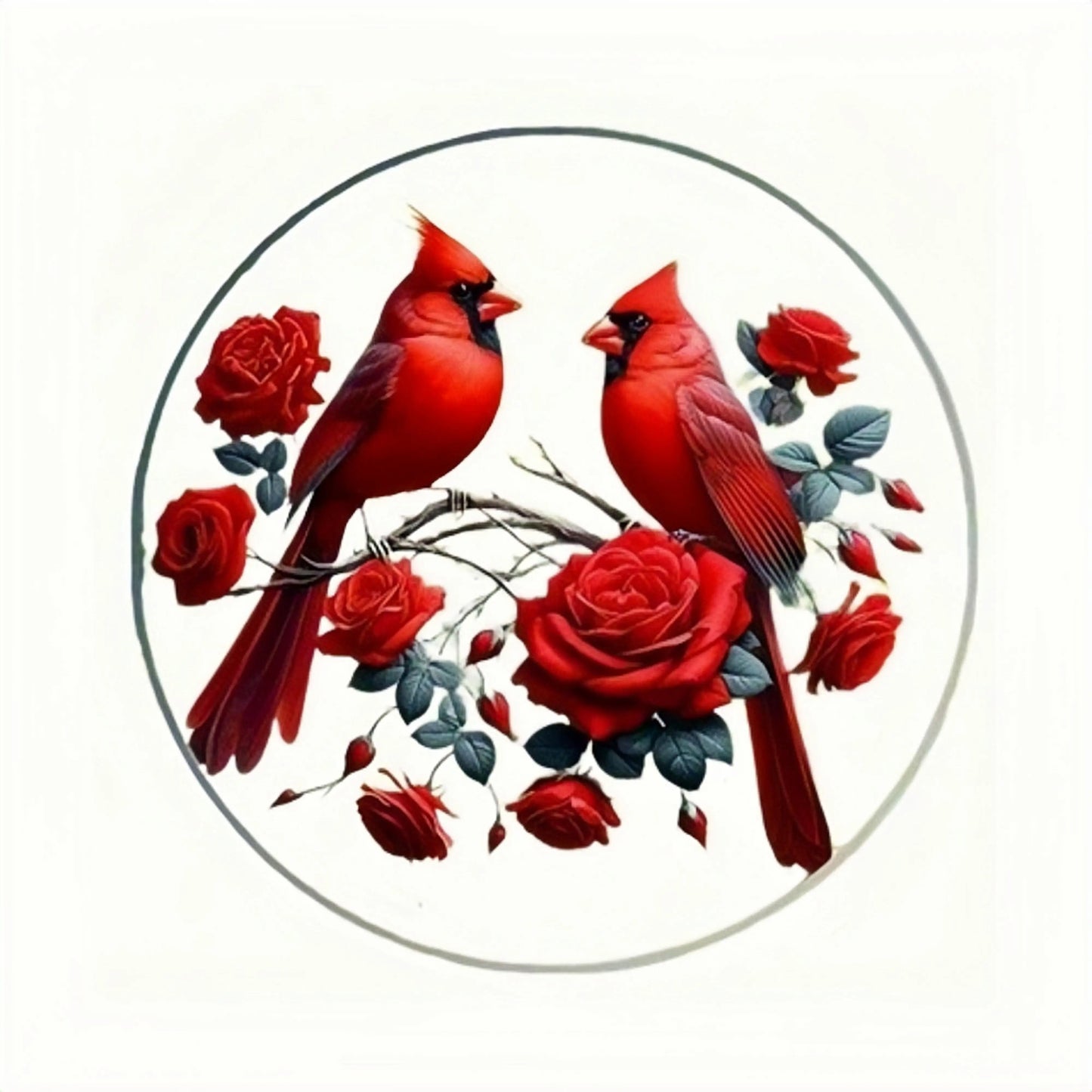 Vibrant Cardinal Bird Sun Catcher – Colourful Acrylic Window Ornaments - ALOE WINGS STORE