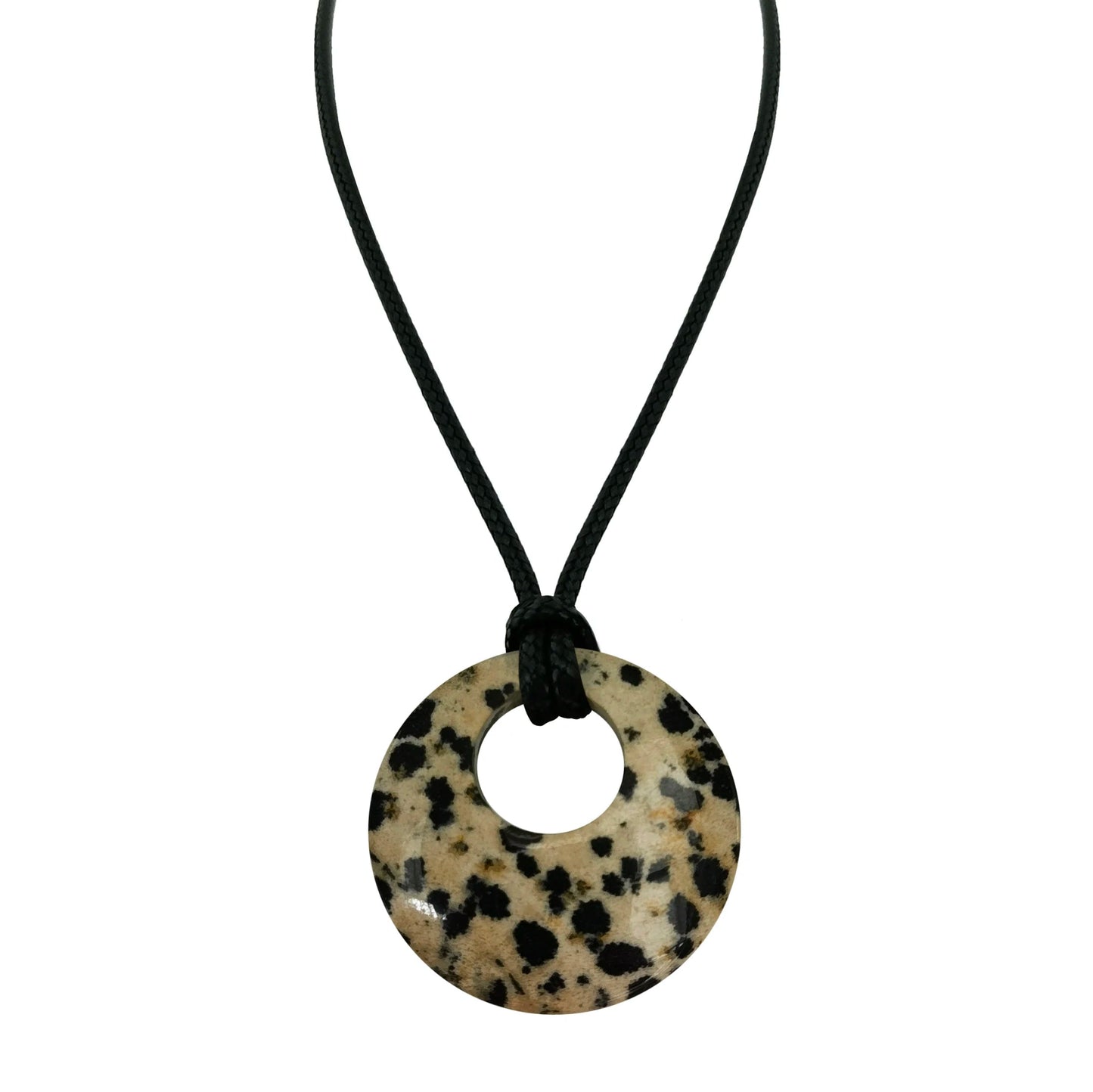 28mm Donut Shaped Healing Semi-precious Crystals Necklace - ALOE WINGS STORE