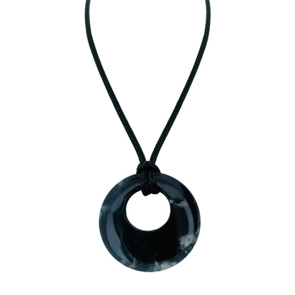 28mm Donut Shaped Healing Semi-precious Crystals Necklace - ALOE WINGS STORE