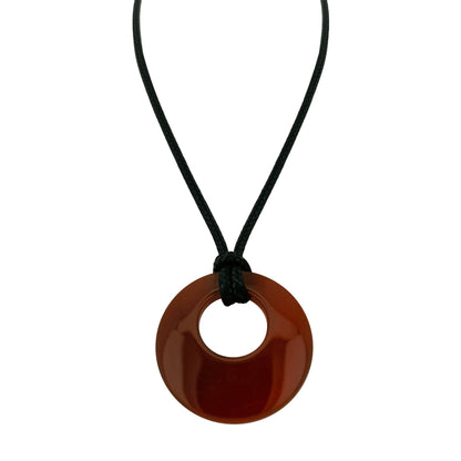 28mm Donut Shaped Healing Semi-precious Crystals Necklace - ALOE WINGS STORE