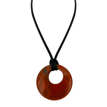 28mm Donut Shaped Healing Semi-precious Crystals Necklace - ALOE WINGS STORE