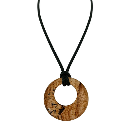 28mm Donut Shaped Healing Semi-precious Crystals Necklace - ALOE WINGS STORE