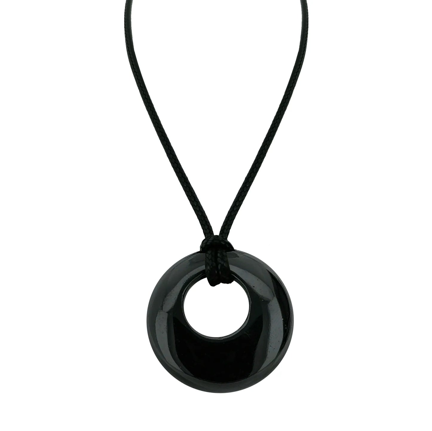 28mm Donut Shaped Healing Semi-precious Crystals Necklace - ALOE WINGS STORE