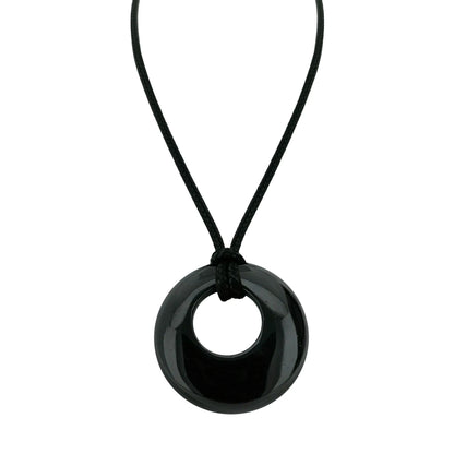 28mm Donut Shaped Healing Semi-precious Crystals Necklace - ALOE WINGS STORE
