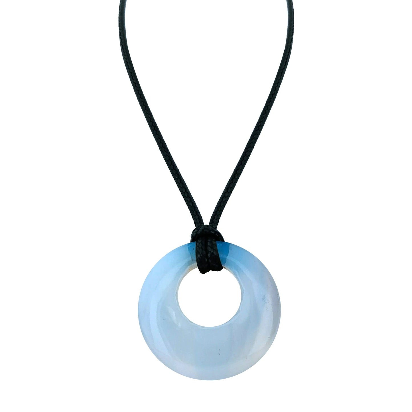 28mm Donut Shaped Healing Semi-precious Crystals Necklace - ALOE WINGS STORE