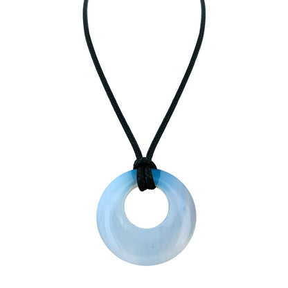 28mm Donut Shaped Healing Semi-precious Crystals Necklace - ALOE WINGS STORE