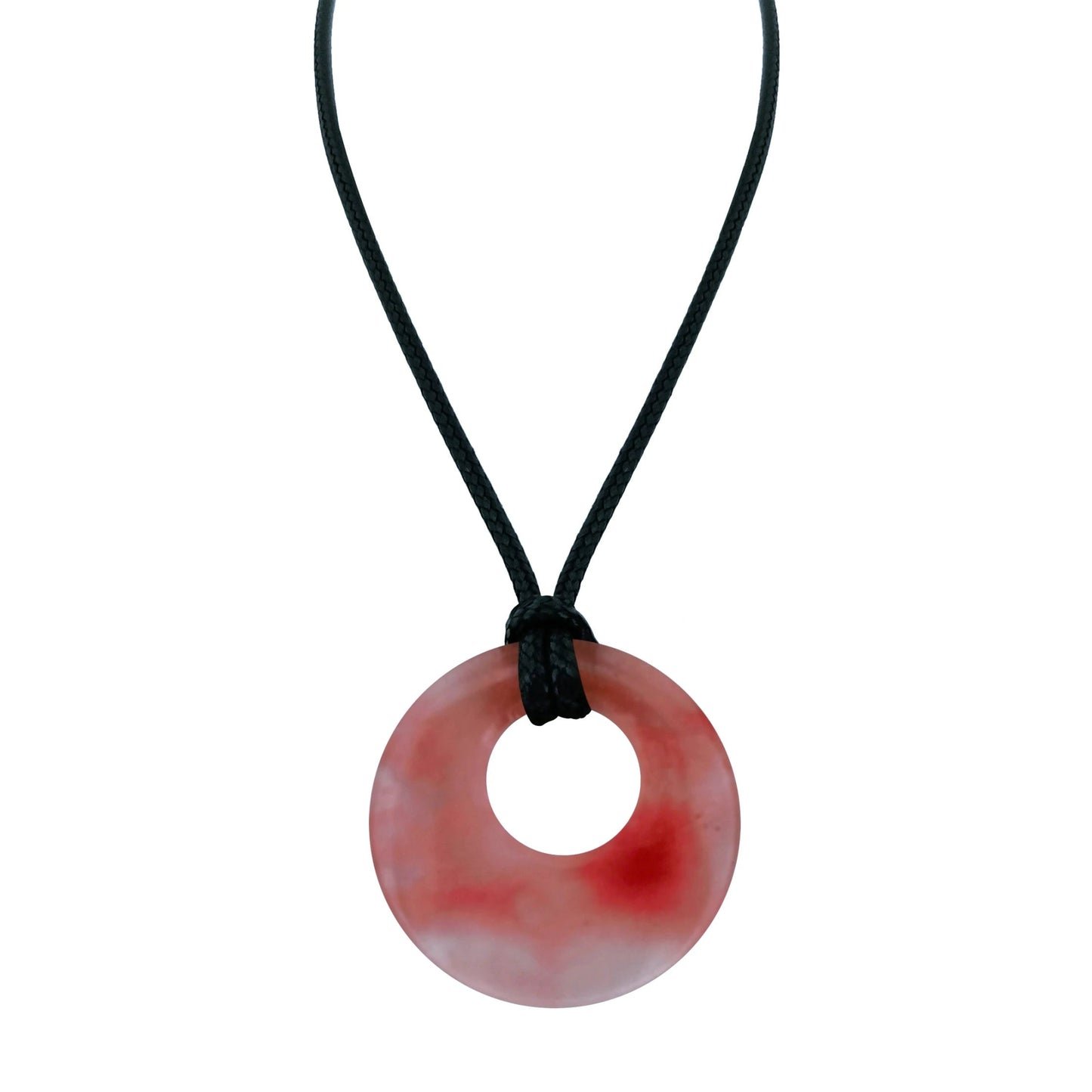 28mm Donut Shaped Healing Semi-precious Crystals Necklace - ALOE WINGS STORE