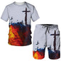 Lord Jesus Christ Lion Heart Style Shorts and T-Shirt Selection - ALOE WINGS STORE