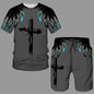 Lion Style Shorts and T-Shirt Set - 3XL