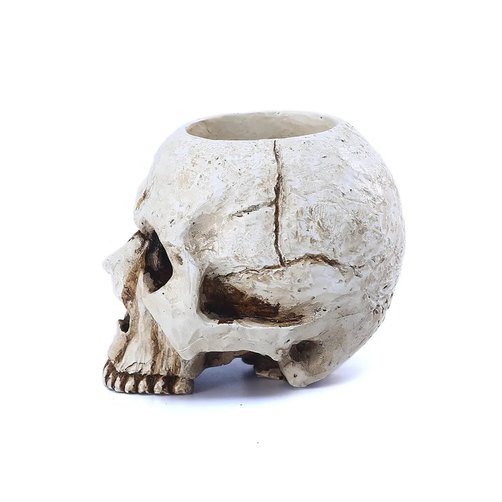 Gothic Skull Bone Candle Stand for Desktop - ALOE WINGS STORE