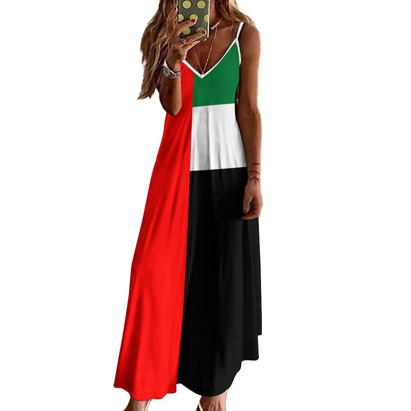 1.Emirates / Palestine coloured Long Dress Collection - ALOE WINGS STORE