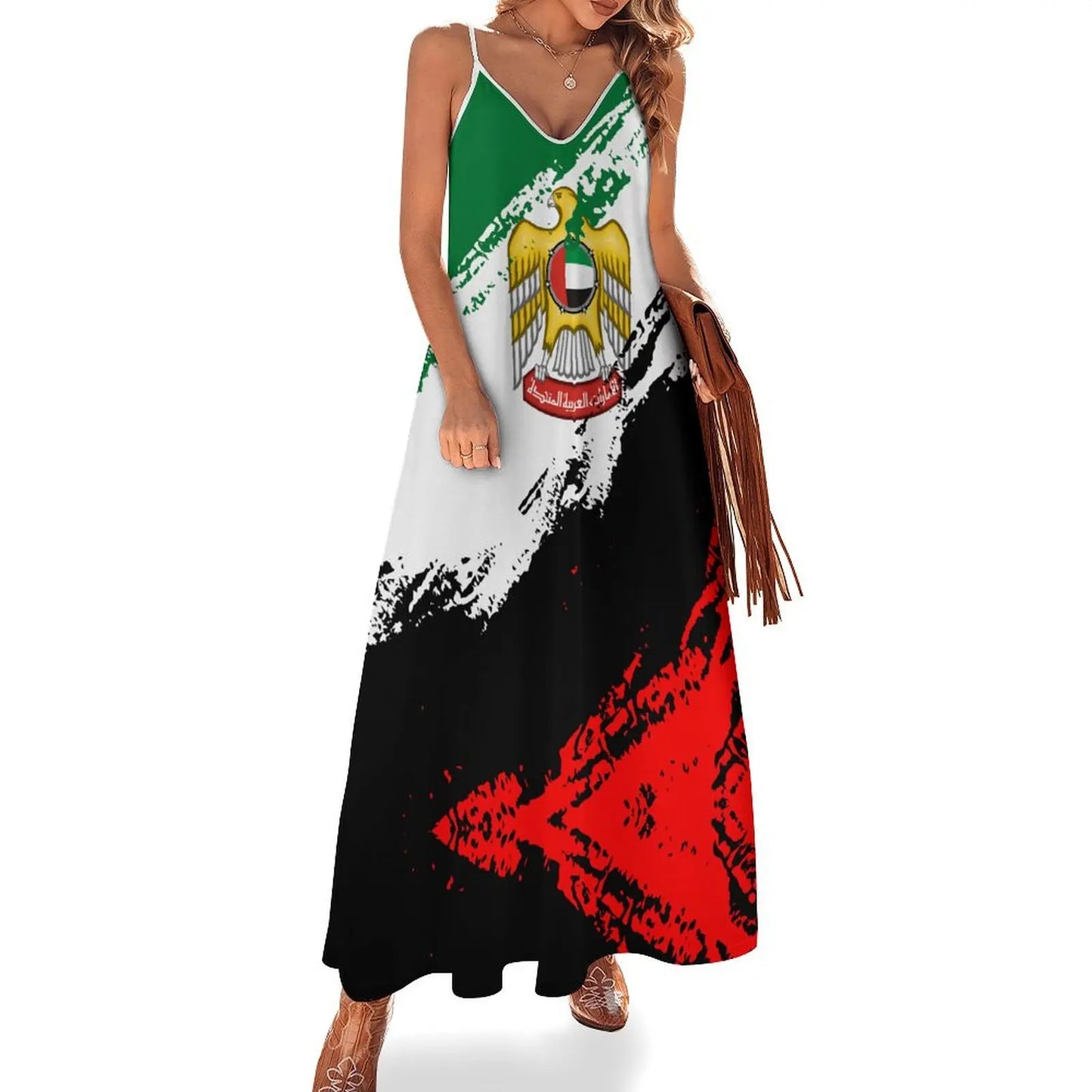 1.Emirates / Palestine coloured Long Dress Collection - ALOE WINGS STORE