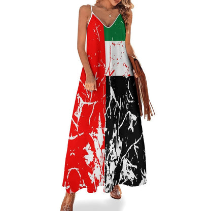 1.Emirates / Palestine coloured Long Dress Collection - ALOE WINGS STORE