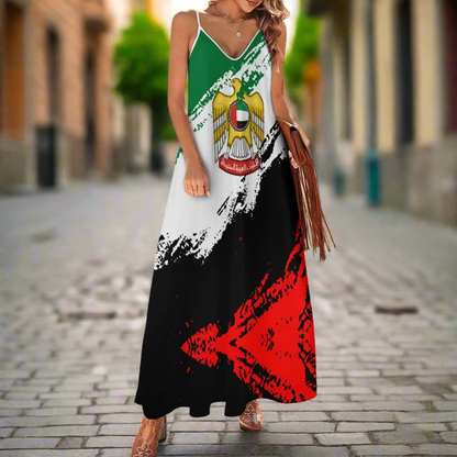 1.Emirates / Palestine coloured Long Dress Collection - ALOE WINGS STORE
