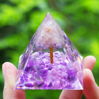 Crystals Stone Orgone Energy Generator Pyramid SELECTION - ALOE WINGS STORE