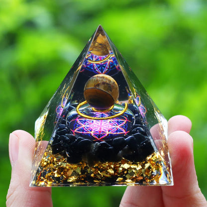 Crystals Stone Orgone Energy Generator Pyramid SELECTION - ALOE WINGS STORE