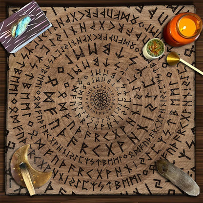 Runes Spiritual Tablecloth - ALOE WINGS STORE