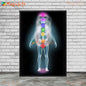 Yoga Chakras Kundalini Energy Self-Motivation Unframed Canva Wall Hanging SELECTION - ALOE WINGS STORE