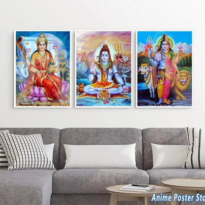 Hindu Gods/Goddesses, Lord Shiva/Mahadev Wall Hangings SELECTION - ALOE WINGS STORE