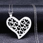 Love Heart Baby Mom Stainless Steel Necklace Women Gold Color Kid Flower Family Collar Neck Chain Mother's Day Gift Jewelry N913 - ALOE WINGS STORE