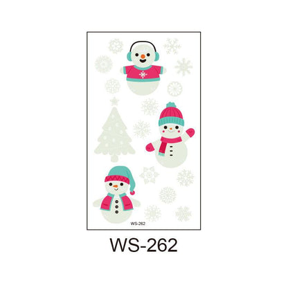 🟢🤶Christmas Glow-In-The-Dark Luminous Tattoo Stickers🎄🟢 - ALOE WINGS STORE