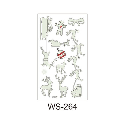 🟢🤶Christmas Glow-In-The-Dark Luminous Tattoo Stickers🎄🟢 - ALOE WINGS STORE