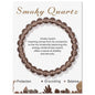 Natural Stone Quartz Beads Bracelet With An Information Card SELECTION - ALOE WINGS STORE