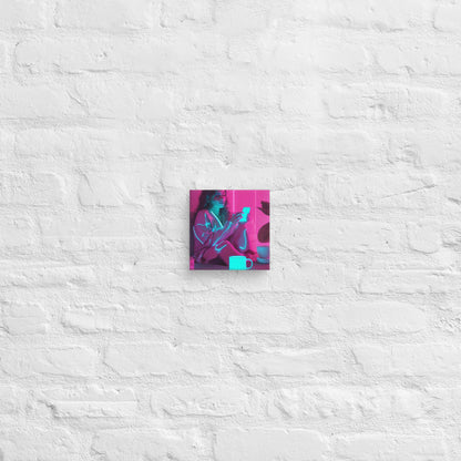 Neon Pink Lady Canva - ALOE WINGS STORE