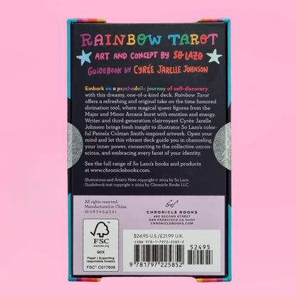 Rainbow Tarot Selection: 78 Cards & Guidebook - ALOE WINGS STORE