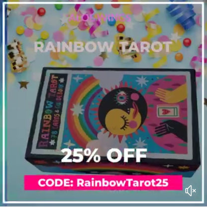 Rainbow Tarot Selection: 78 Cards & Guidebook - ALOE WINGS STORE