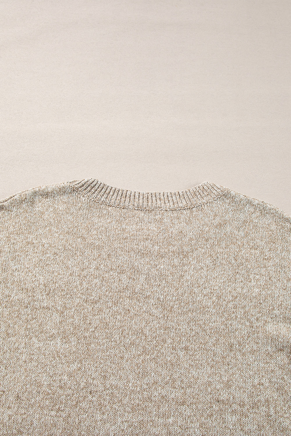 Khaki Stardust Drop Shoulder Sweater - ALOE WINGS STORE