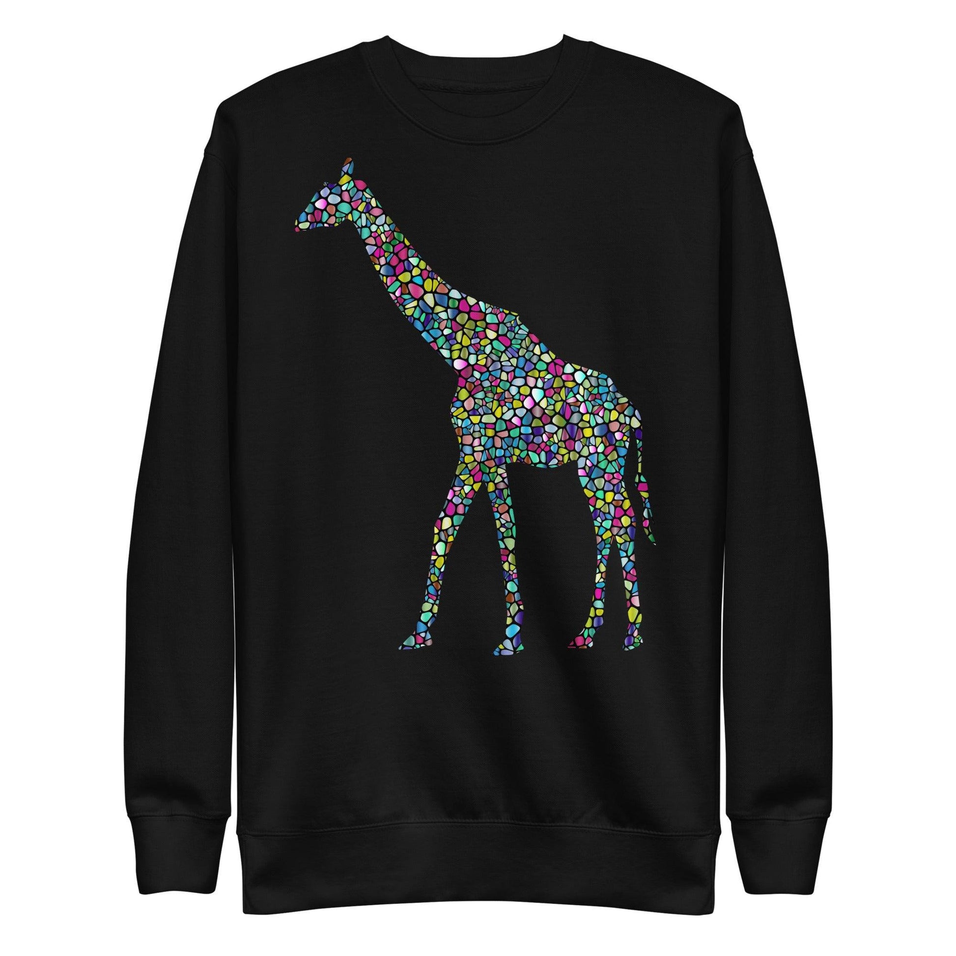 Unisex Mosiac Giraffe Sweatshirt - ALOE WINGS STORE