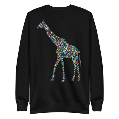Unisex Mosiac Giraffe Sweatshirt - ALOE WINGS STORE